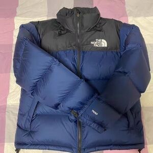 The North Face Blue and Black Puffer Jacket